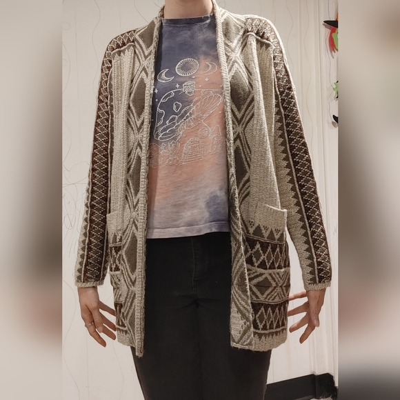 Lucky Brand EUC S boho cardigan with pockets - Picture 7 of 7